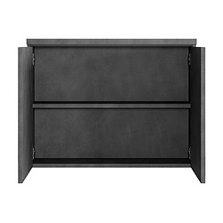 BADPLAATS Meuble de toilette Paso 80 x 60 cm - Salle de bain - Gris - Miroir Armory