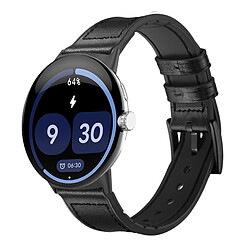 INF Bracelet sport silicone et cuir PU compatible avec Google Pixel Watch 4 (45mm) — Bicolore