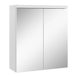 BADPLAATS Meuble de toilette Toledo 60 x 60 cm - Blanc mat - Miroir