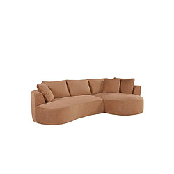 ADeLE Canapé d’angle modulable VINCI Brun noisette 3/4 places