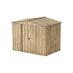 Duramax Abri de jardin métal Woodgrain 4,75 m² 8x6