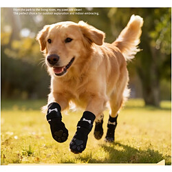 INF Chaussettes Antidérapantes pour Chien avec Adhésif Double Face - Protection des Pattes & S pas cher