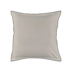 Acheter Future Home Lot de 2 taies d'oreiller unies en coton finition bourdon beige 65x65cm