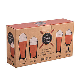 Trend Up Coffret de 4 gobelets haut à bière