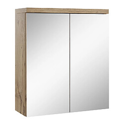 BADPLAATS Armoire de toilette Toledo 60 x 60 cm - Chene châtaigne