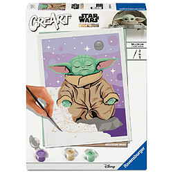 Ravensburger CreArt Trend Grogu - Kit peinture par numéros 18 x 24 cm