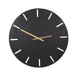 Table Passion Horloge en métal noir 58 cm