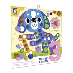 Janod Petits Amis - Kit mosaïques rondes en mousse multicolore