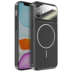 Avizar Coque pour iPhone 11 Compatible MagSafe Finition AG Glass Mate Noir