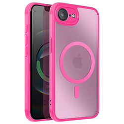 Avizar Coque pour iPhone 17e Compatible MagSafe Collection Frost Color Fuchsia