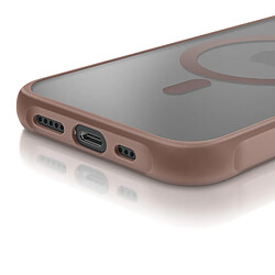Avizar Coque pour iPhone 17e Compatible MagSafe Collection Frost Color Marron pas cher
