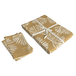 Avis Future Home Lot nappe carrée + 2 serviettes de table déperlante champêtre