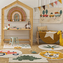 Acheter Future Home Tapis enfant rond palmier en coton 80x80cm