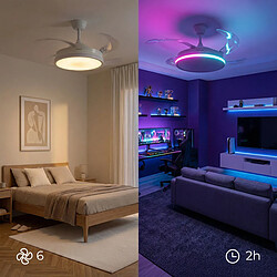 Avis Ventilateur de plafond LED RVB avec télécommande InnovaGoods