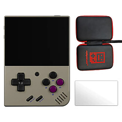 Miyoo Mini Plus 3,5" IPS Linux 64Go WIFI 20+ simulateurs + Sacoche + Verre trempé - Gris