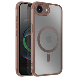 Avizar Coque pour iPhone 17e Compatible MagSafe Collection Frost Color Marron