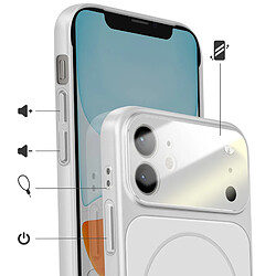 Avis Avizar Coque pour iPhone 11 Compatible MagSafe Finition AG Glass Mate Argent