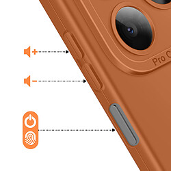 Acheter Avizar Coque pour Honor X5c Plus en Silicone Souple avec Renfort Bloc Caméra Marron