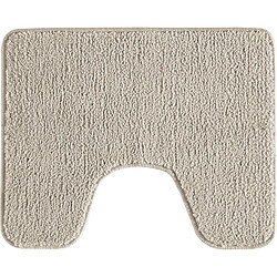 Guy Levasseur Tapis de toilette uni en polyester ecru 50x40cm
