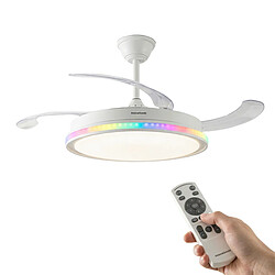 Ventilateur de plafond LED RVB avec télécommande InnovaGoods 