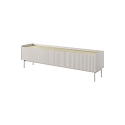 3XELIVING Meuble TV : 2 portes, meuble : Cachemire, 181 x 50.2 x 38cm