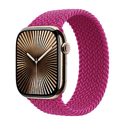 Bracelet Solo tressé pour Apple Watch | 38/40/41/42 mm - Taille 2 - Magenta