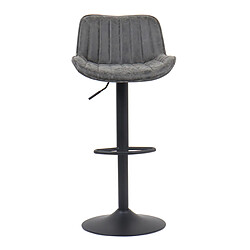 Acheter JLC KREATION Tabouret de bar réglables et pivotants en PU gris NAFFA (lot de