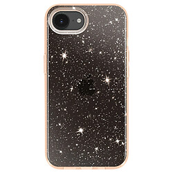 Avizar Coque pour iPhone 17e Conception Bi-Matière et Finition Pailletée Dorée