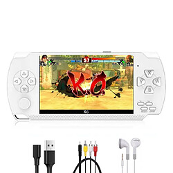VURAHOME Console portable rétro X6 4.3" LCD 32 Go 10000+ jeux - Blanc