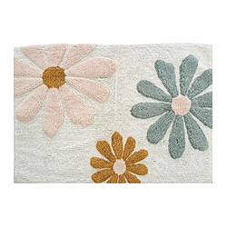 Future Home Tapis enfant à fleurs en coton tufté 60x90cm