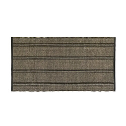 Future Home Tapis déco à rayures en coton et jute 60x120cm 