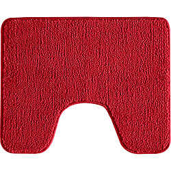 Guy Levasseur Tapis de toilette uni en polyester rouge 50x40cm