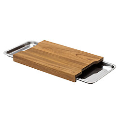 Sabatier Trompette Léonie - Planche à découper rectangulaire 42 x 28 x 4 cm avec 2 tiroirs