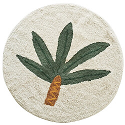 Future Home Tapis enfant rond en coton tufté 80x80cm