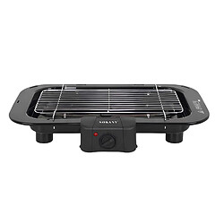 Sokany Barbecue Électrique 2200W Thermostat Réglable Surface de Cuisson Antiadhésif Noir