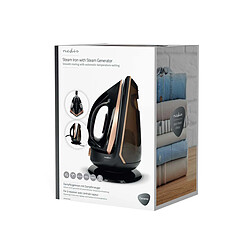 Nedis Fer à Vapeur 2400W Semelle Céramique avec Réservoir 1.5L 7 Bar Noir pas cher