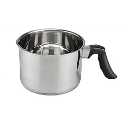 Cheffinger Casserole à Lait 12cm Inoxydable avec Bec Verseur et Poignée Isolante Argent