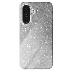 Avizar Coque pour Galaxy A37 Conception Bi-Matière et Finition Pailletée Argent