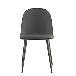 Acheter JLC KREATION Lot de 2 chaises grises en polypropylène JAMIE