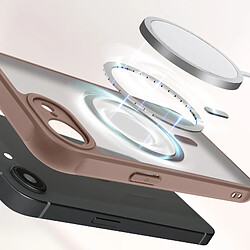 Avis Avizar Coque pour iPhone 17e Compatible MagSafe Collection Frost Color Marron