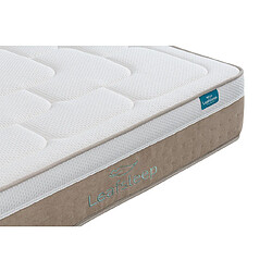 Avis Leafsleep Ensemble Matelas Sommier - Cloud Cotton et Milano Cement Taille 200 x 140 cm Hauteur 58 cm