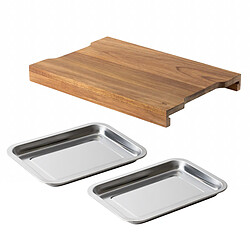 Sabatier Trompette Léonie - Planche à découper rectangulaire 42 x 28 x 4 cm avec 2 tiroirs