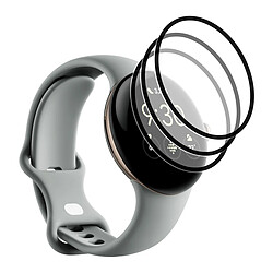 3 Verres trempé avec bords Noir pour Google Pixel Watch 2 1.2" 41mm - Visiodirect