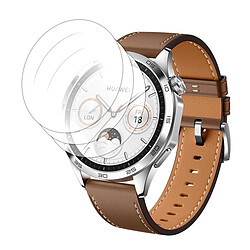3 Verres trempé avec bordures noires pour Huawei Watch GT 4 46mm 1.43"- Visiodirect