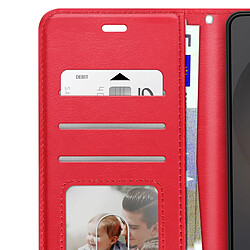 Mayaxess Étui Portefeuille pour Galaxy S26 avec Dragonne et Fonction Stand Rouge pas cher