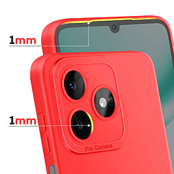 Avis Avizar Coque pour Honor X5c Plus en Silicone Souple avec Renfort Bloc Caméra Rouge