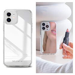 Selencia Coque Mirror pour Apple iPhone 12 (Pro) - Argent