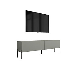 3XELIVING Meuble TV : Aloès, 140 x 52 x 32 cm, pieds noires