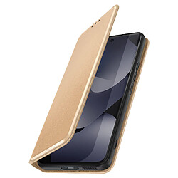 Avizar Étui Folio pour Redmi Note 15 5G / 4G avec Porte-cartes et Fonction Support Dorée