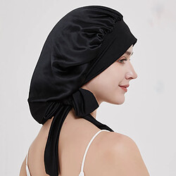 INF Bonnet de nuit 100 % soie de mûrier pour femme Beige pas cher